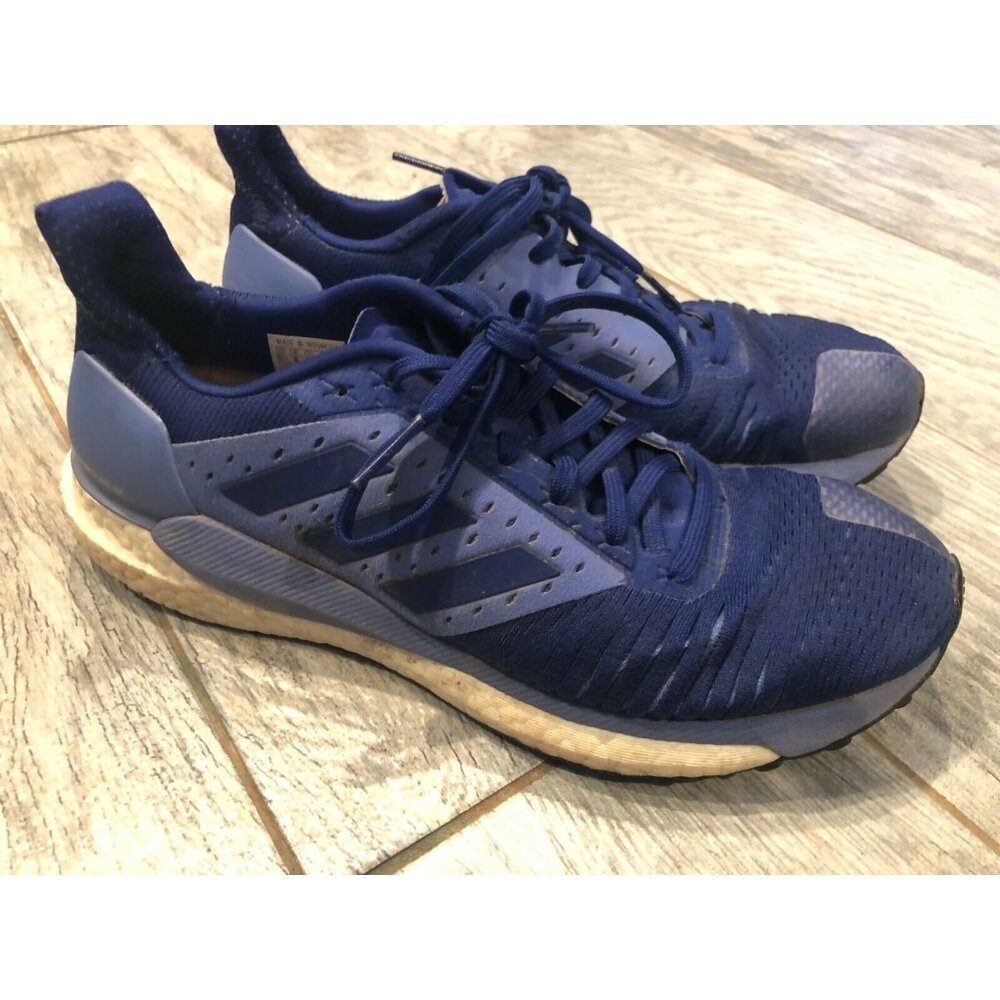 Adidas Shoes size 9.5 Purple SolarGlide ST Running Sneakers Athletic Womens‎